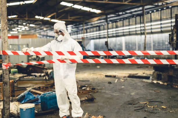 Professional Biohazard Cleanup technician working in Germantown, OH